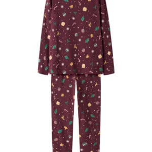 NAME IT Jule Natsæt Vismas Burgundy