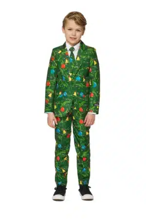 Suitmeister - Boys Christmas Green Tree Light Up XL