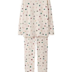 NAME IT Jule Natsæt Voksen Vismas Whitecap Gray