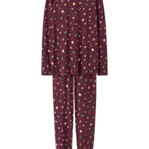 NAME IT Jule Natsæt Voksen Vismas Burgundy