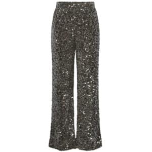 Pieces dame bukser PCKAM - Morel Silver sequin